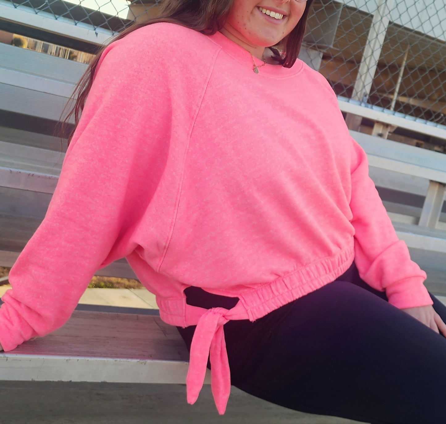 Side Tie Sweatshirt