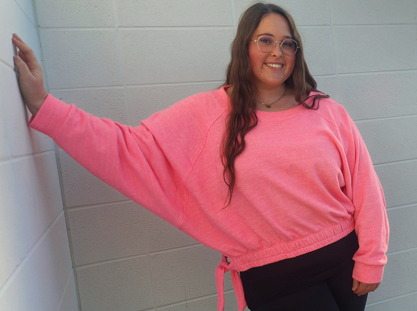 Side Tie Sweatshirt