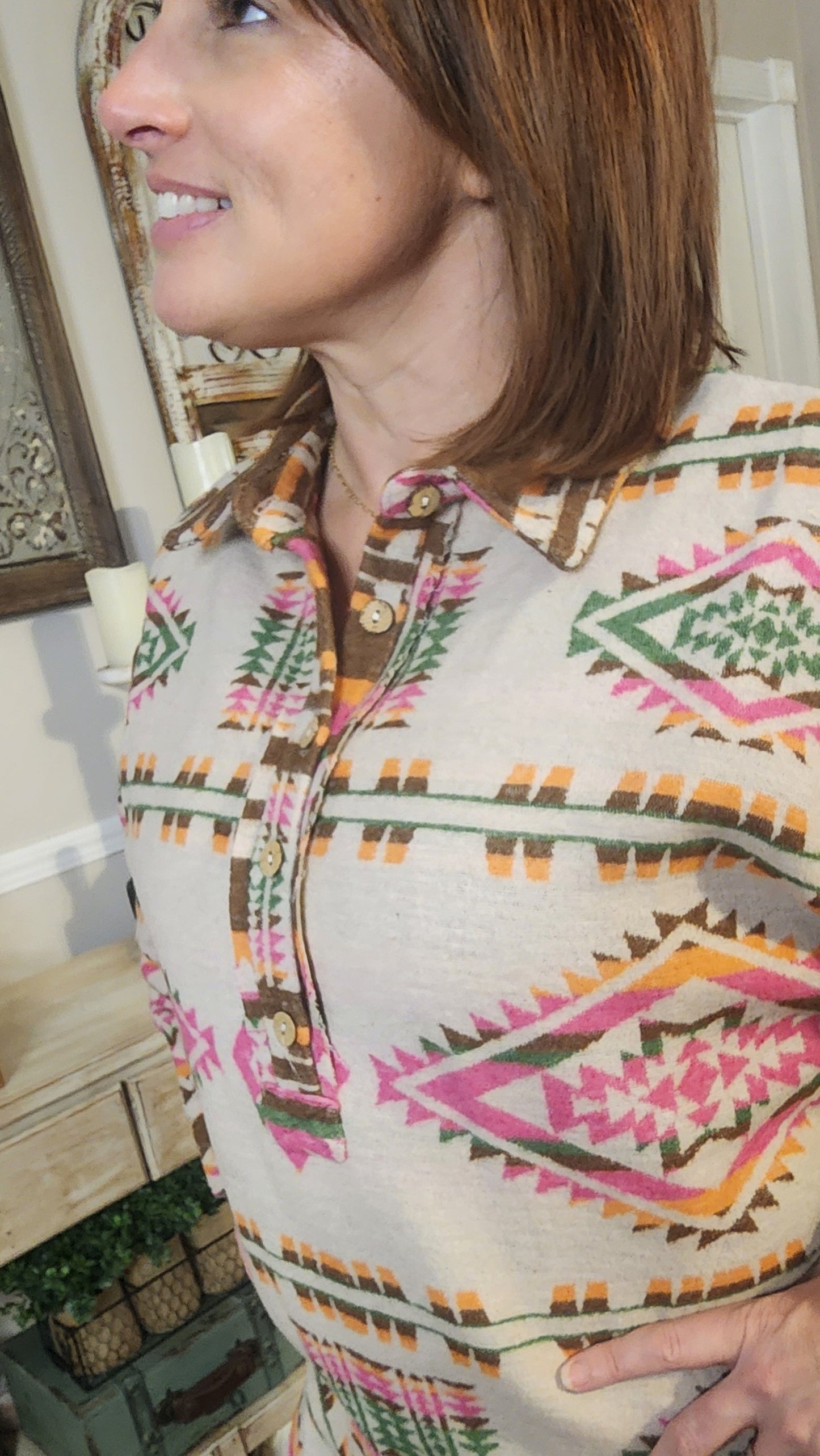 Aztec Pullover Top
