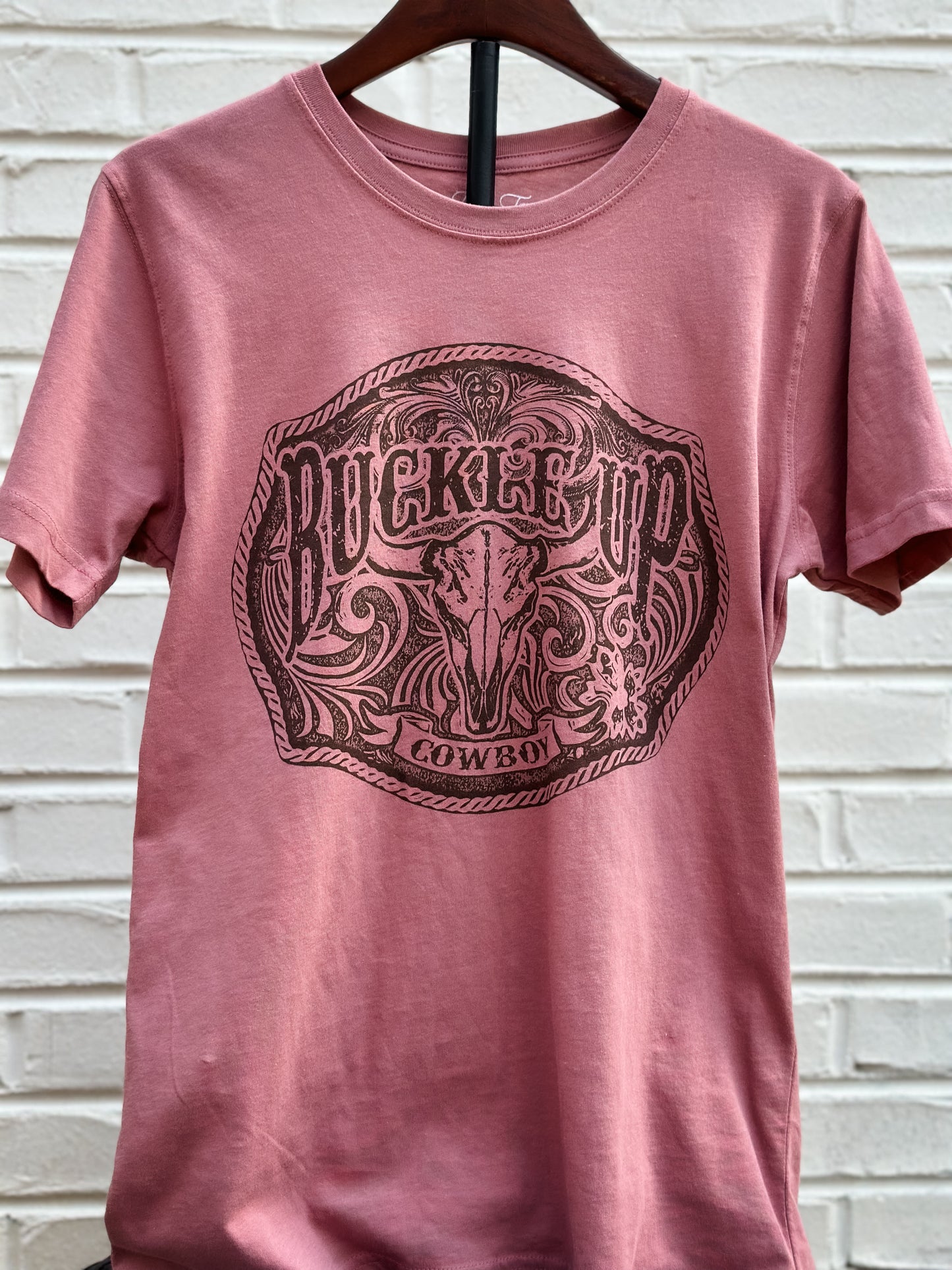 "Buckle Up" short sleeve T-shirt
