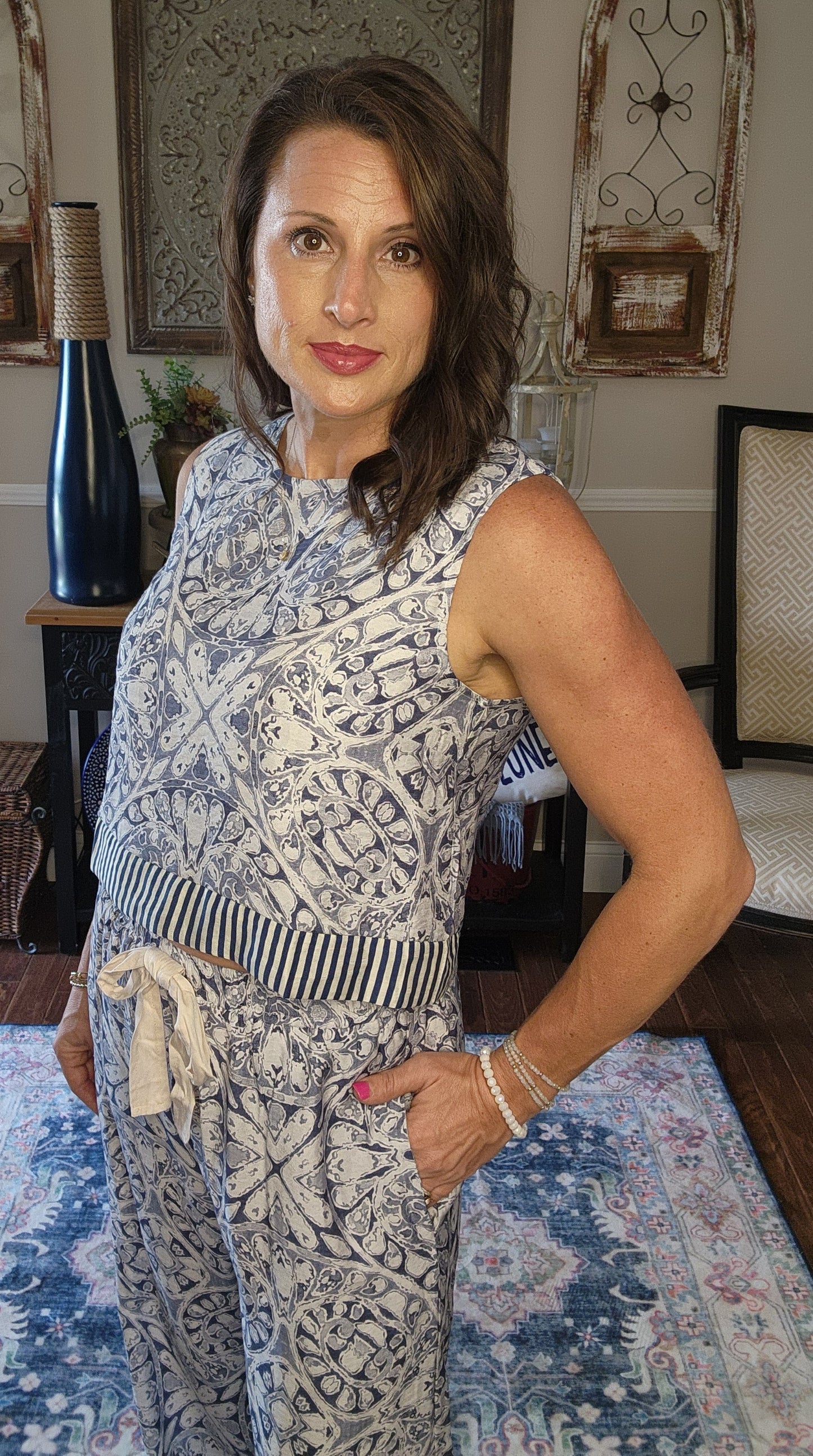 The Saylor Wide Leg Pants Set