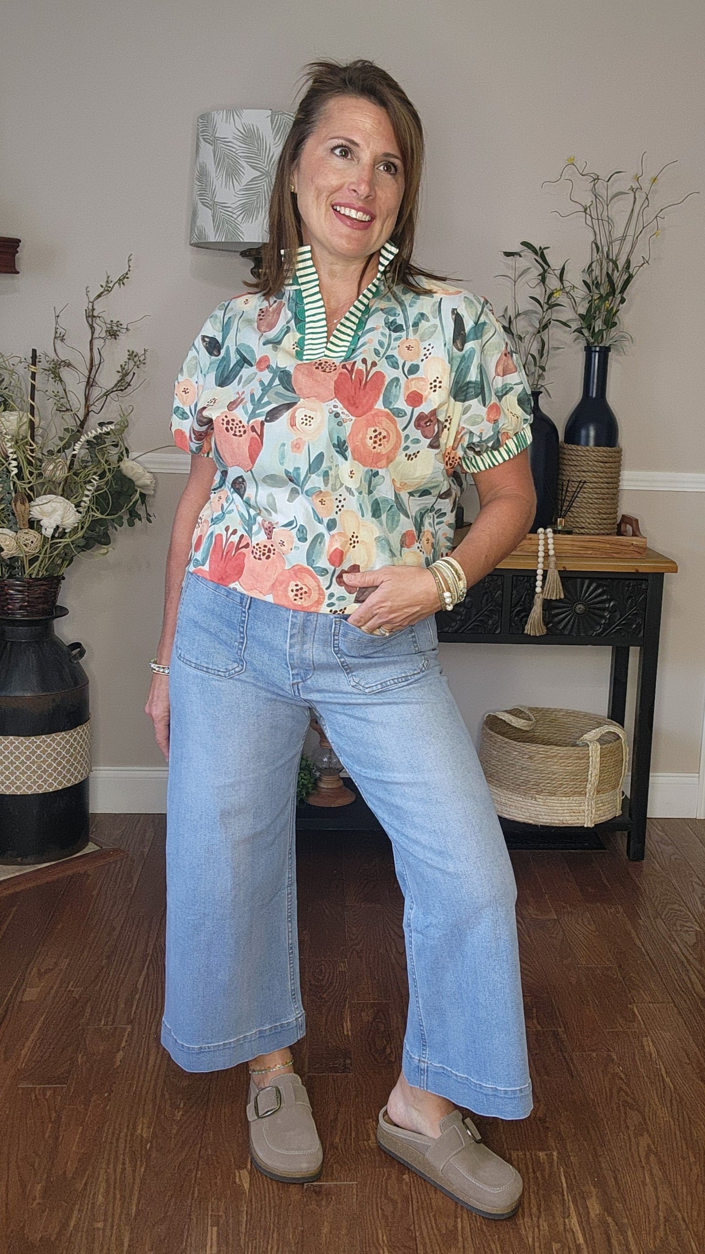 The Jayda Short Sleeve Blouse