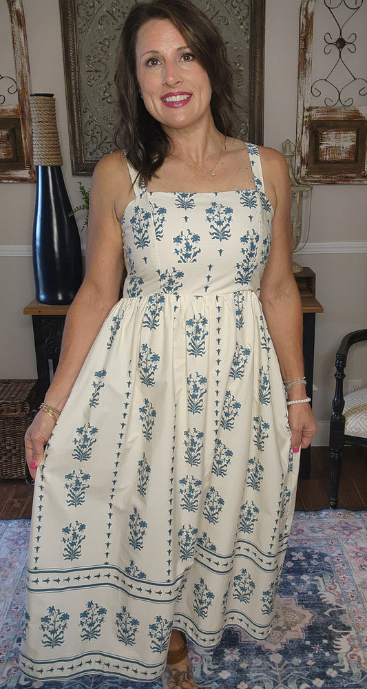 The Camila Floral Print Midi Dress