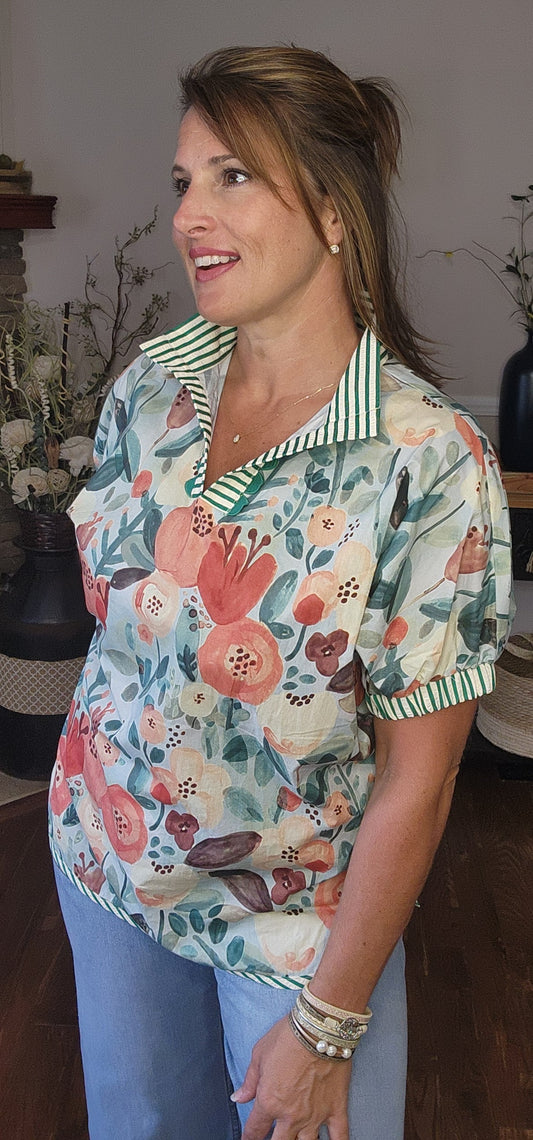 The Jayda Short Sleeve Blouse