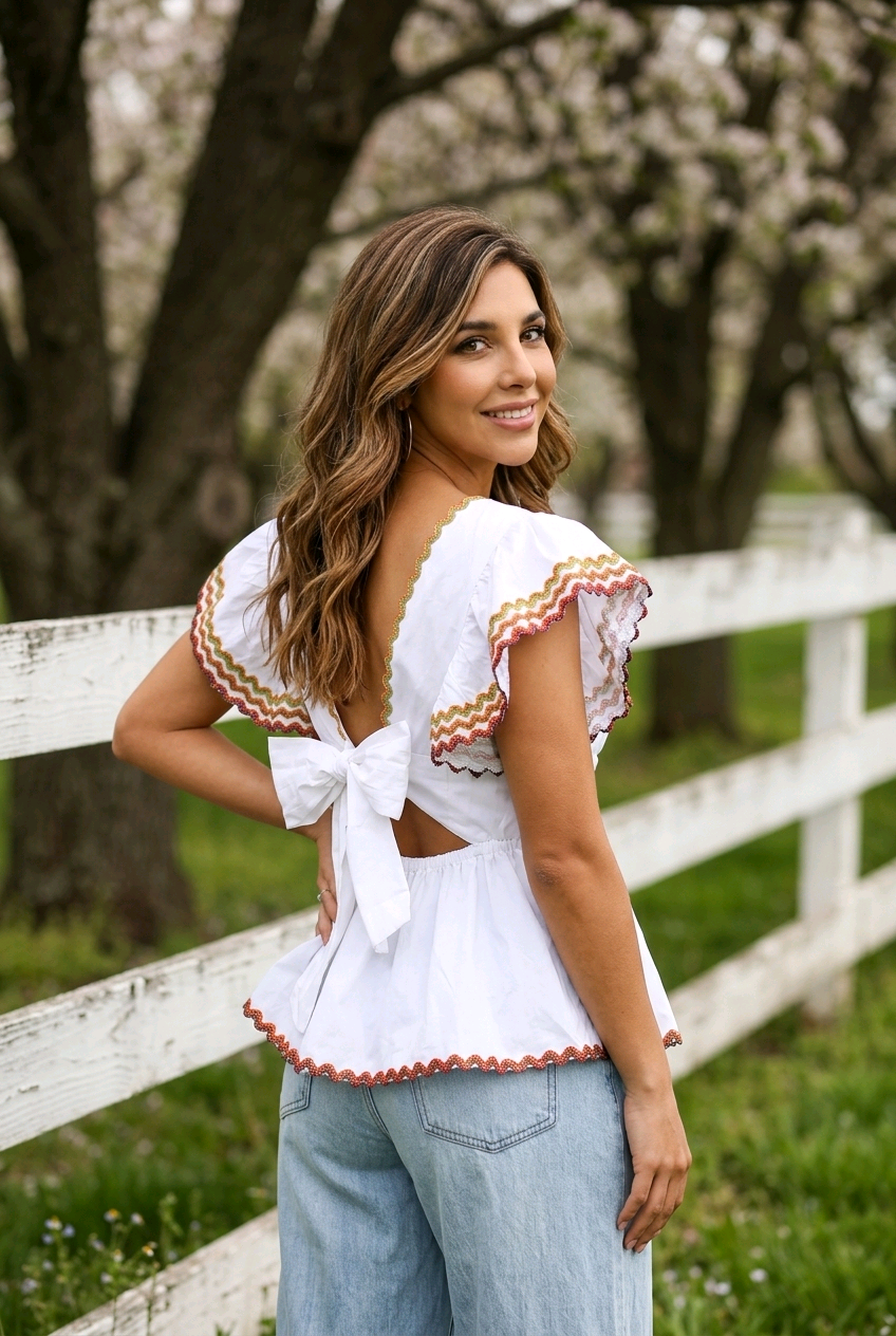 The Ava V-Neck Blouse