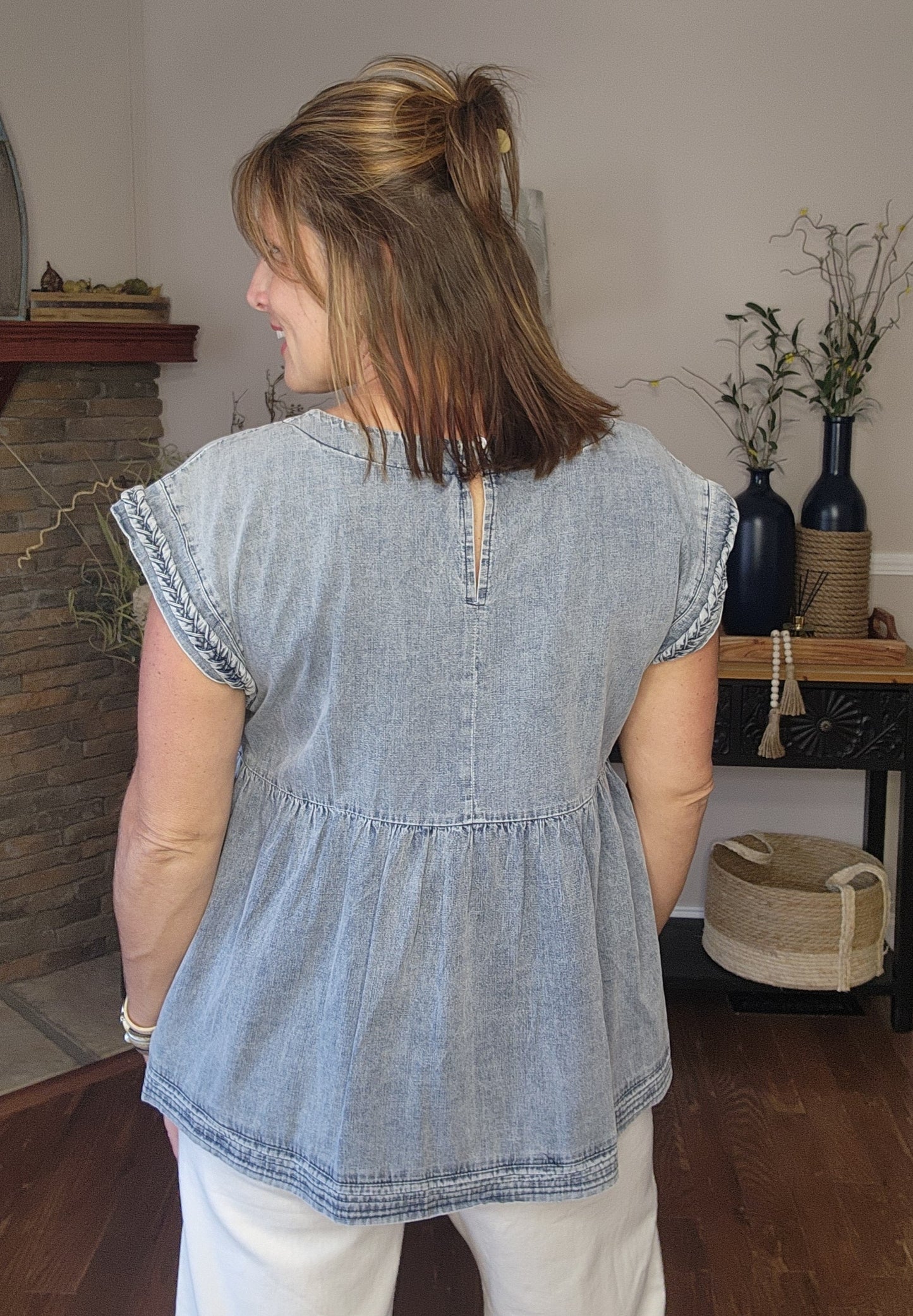 The Jolene Denim Top