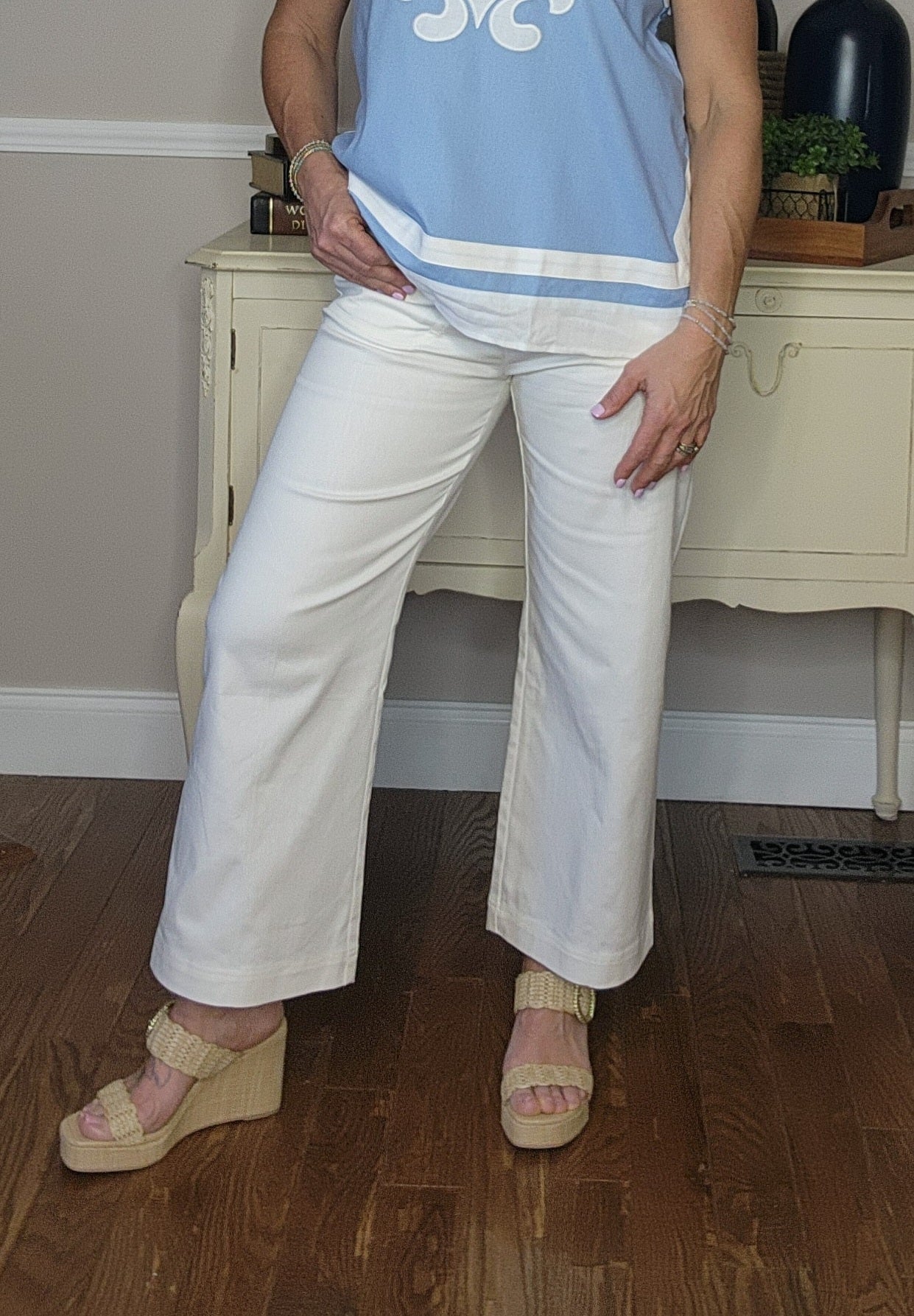 Cropped Exposed Zipper Pants