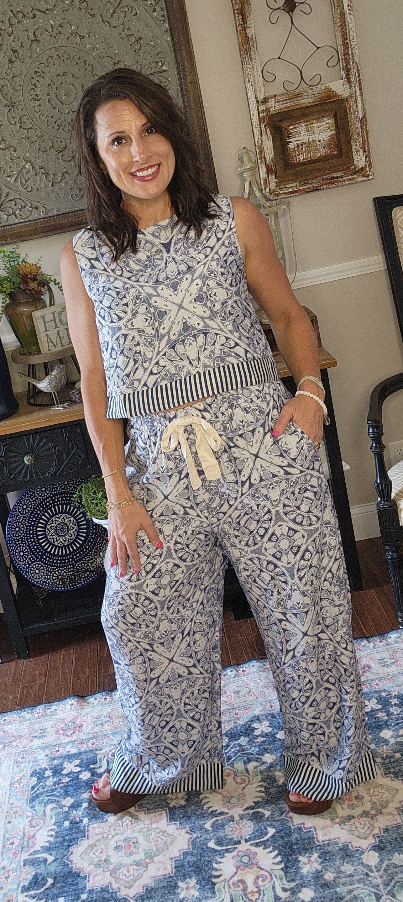 The Saylor Wide Leg Pants Set