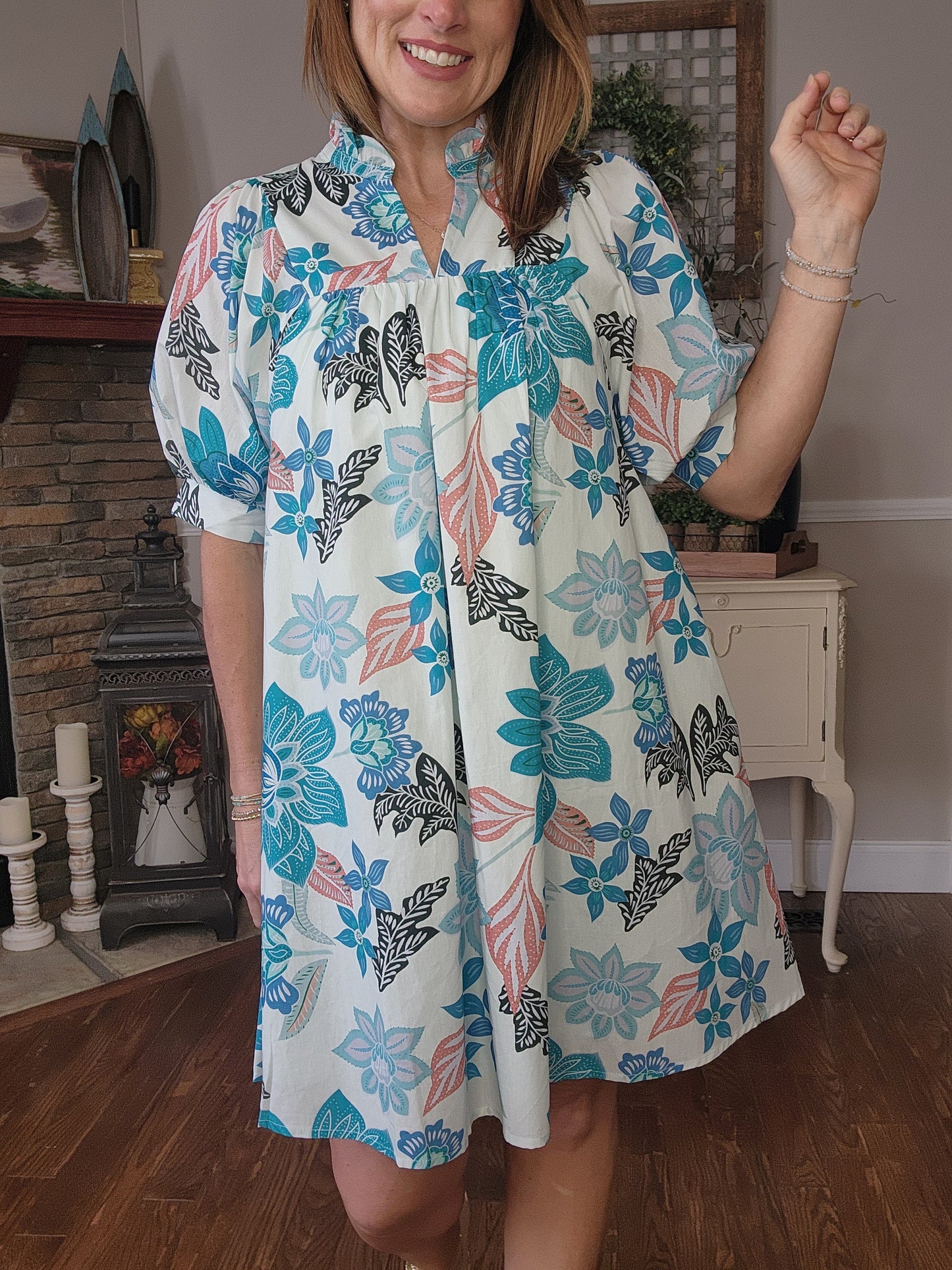 The Pennie Floral Mini Dress