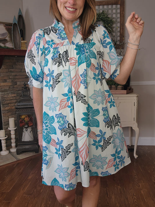 The Pennie Floral Mini Dress