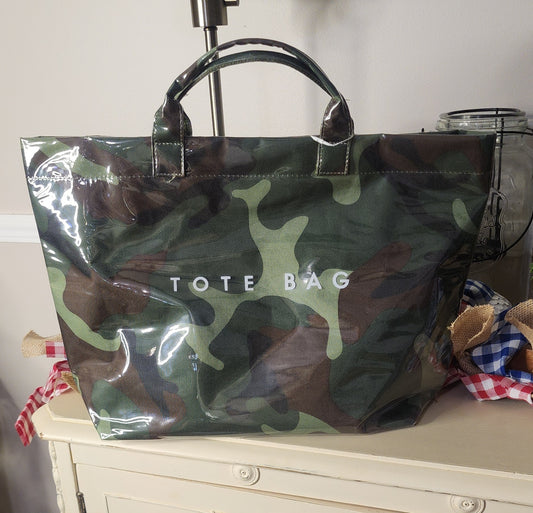 Large Waterproof Tote Bag Camo