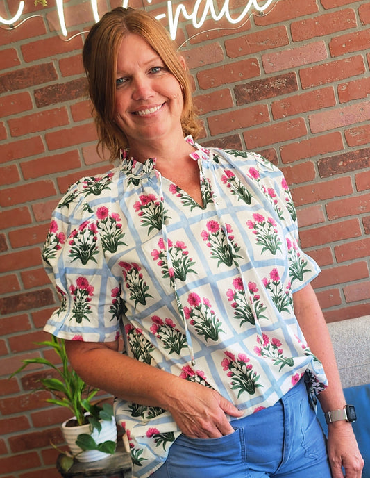 The Katherine Short Sleeve Blouse